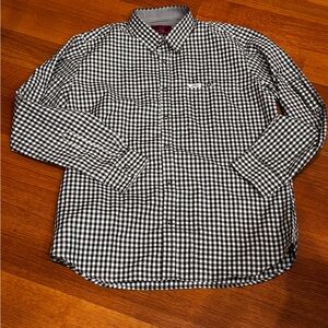 EDELHEISS  Checkered Men's Shirt Size Large Comfort Fit